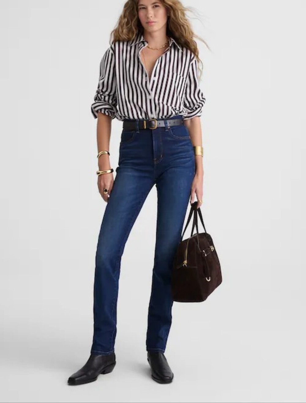 Madewell Dark Wash The Pencil Jean In Pipestone Wash Super Stretch